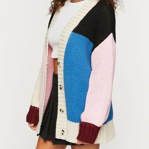 Colorblock Cardigan Sweater